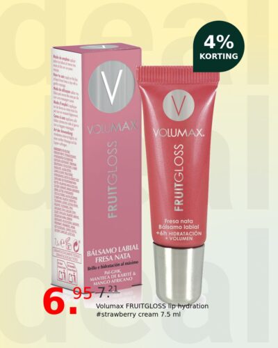 Volumax FRUITGLOSS lip hydration #strawberry cream 7.5 ml