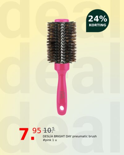 DESLÍA BRIGHT DAY pneumatic brush #pink 1 u