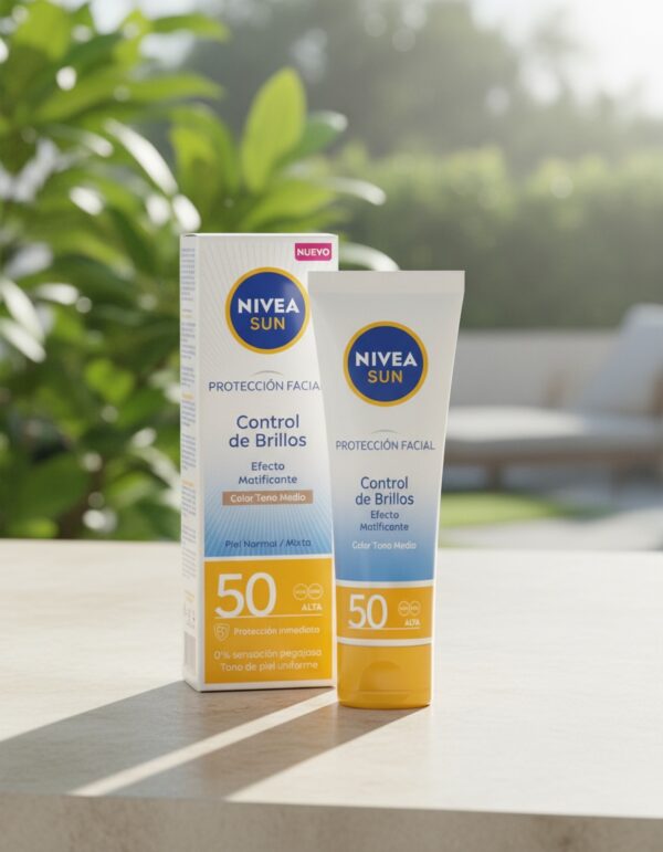 SUN CONTROL SHINE medium mattifying facial SPF50 40 ml