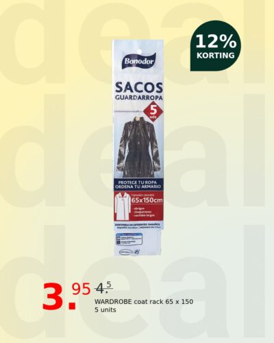 WARDROBE coat rack 65 x 150 5 units