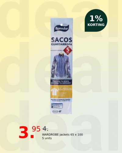 WARDROBE jackets 65 x 100 5 units