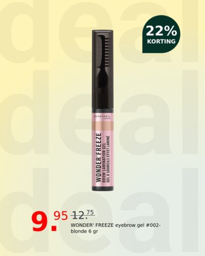 WONDER' FREEZE eyebrow gel #002-blonde 6 gr