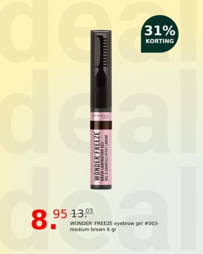 WONDER' FREEZE eyebrow gel #003-medium brown 6 gr