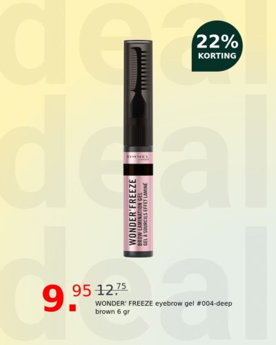 WONDER' FREEZE eyebrow gel #004-deep brown 6 gr