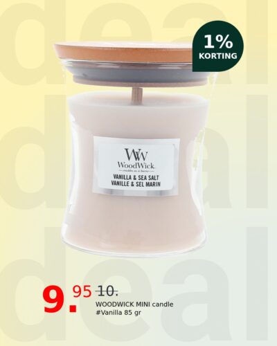 WOODWICK MINI candle #Vanilla 85 gr
