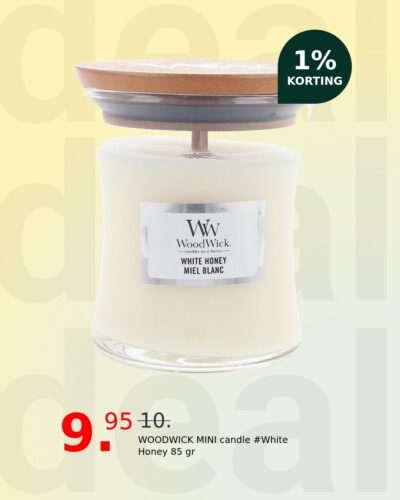WOODWICK MINI candle #White Honey 85 gr