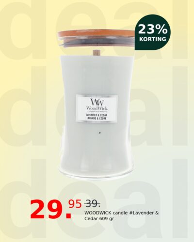 WOODWICK candle #Lavender & Cedar 609 gr