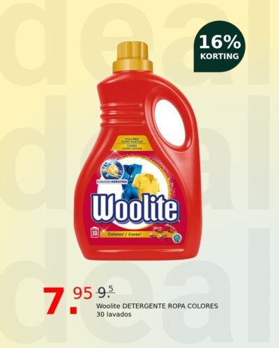 Woolite DETERGENTE ROPA COLORES 30 lavados