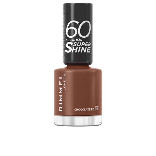 60 SECONDS SUPER SHINE nail polish #140-chocolate eclipse 8 ml