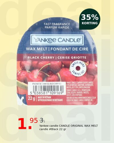 Yankee candle CANDLE ORIGINAL WAX MELT candle #Black 22 gr