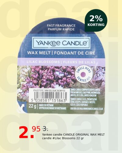 Yankee candle CANDLE ORIGINAL WAX MELT candle #Lilac Blossoms 22 gr
