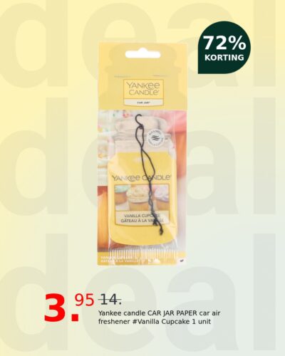 Yankee candle CAR JAR PAPER car air freshener #Vanilla Cupcake 1 unit