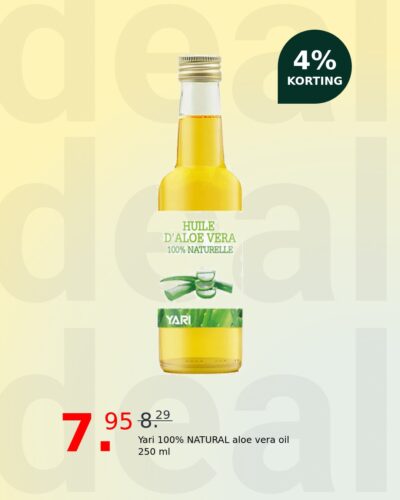 Yari 100% NATURAL aloe vera oil 250 ml