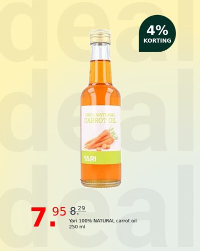 Yari 100% NATURAL carrot oil 250 ml