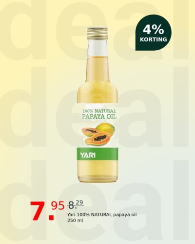 Yari 100% NATURAL papaya oil 250 ml