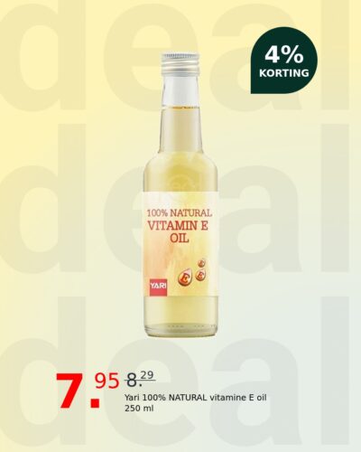 Yari 100% NATURAL vitamine E oil 250 ml