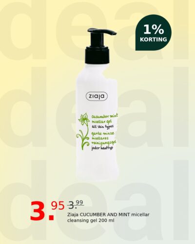 Ziaja CUCUMBER AND MINT micellar cleansing gel 200 ml