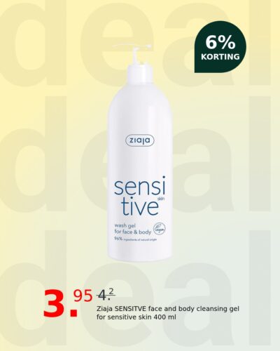 Ziaja SENSITVE face and body cleansing gel for sensitive skin 400 ml