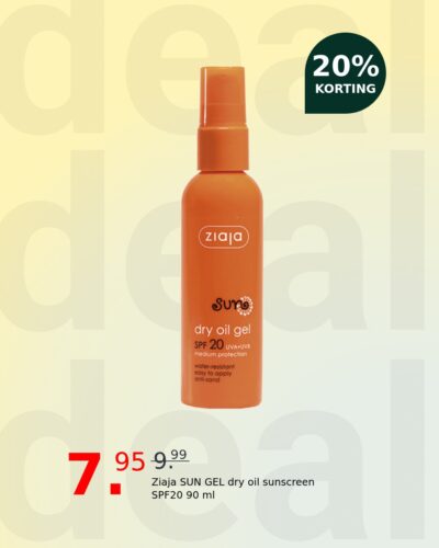 Ziaja SUN GEL dry oil sunscreen SPF20 90 ml