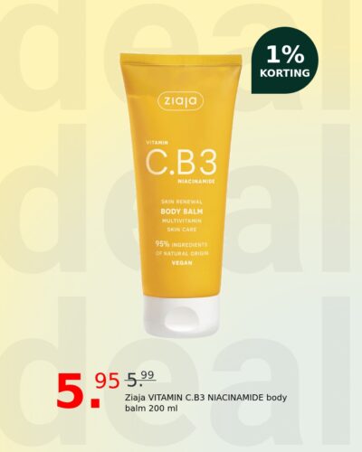 Ziaja VITAMIN C.B3 NIACINAMIDE body balm 200 ml