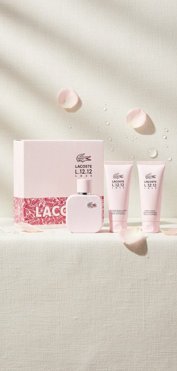 LACOSTE L.12.12 ROSE CASE 3 pcs