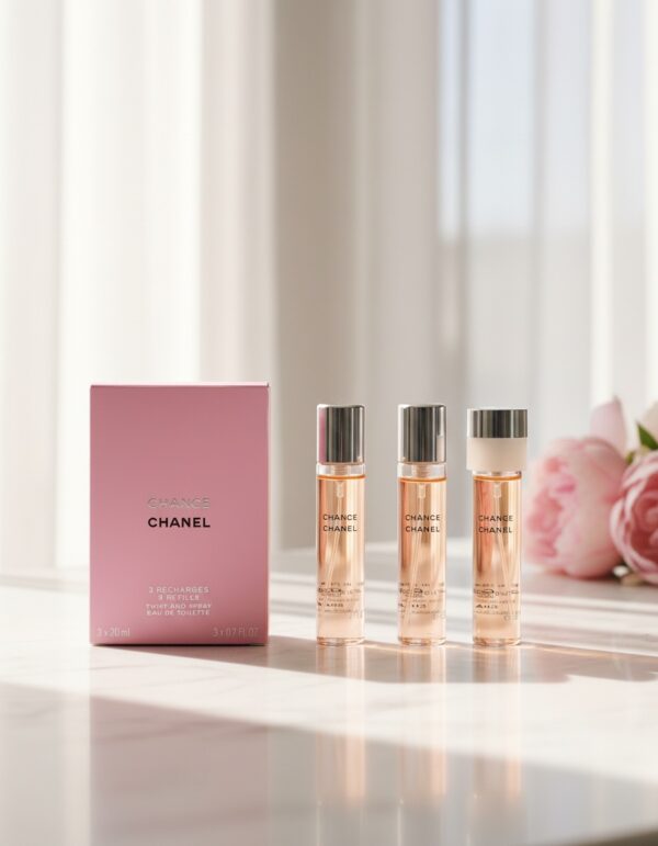 CHANCE eau de toilette spray twist & spray 3 refills 3 x 20 ml