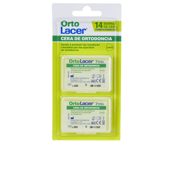 ORTOLACER ORTHODONTIC WAX PACK 2 x 7 bars