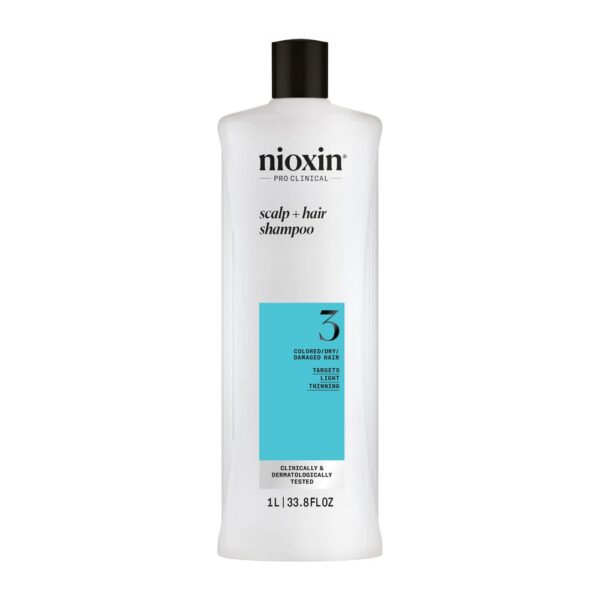 SYSTEM 3 - Shampoo - Dyed and Damaged Hair with Mild Weakening 1000 ml