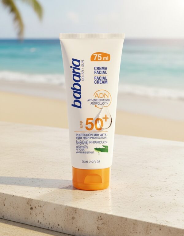 SOLAR ADN aloe vera facial sun cream SPF50+ 75 ml