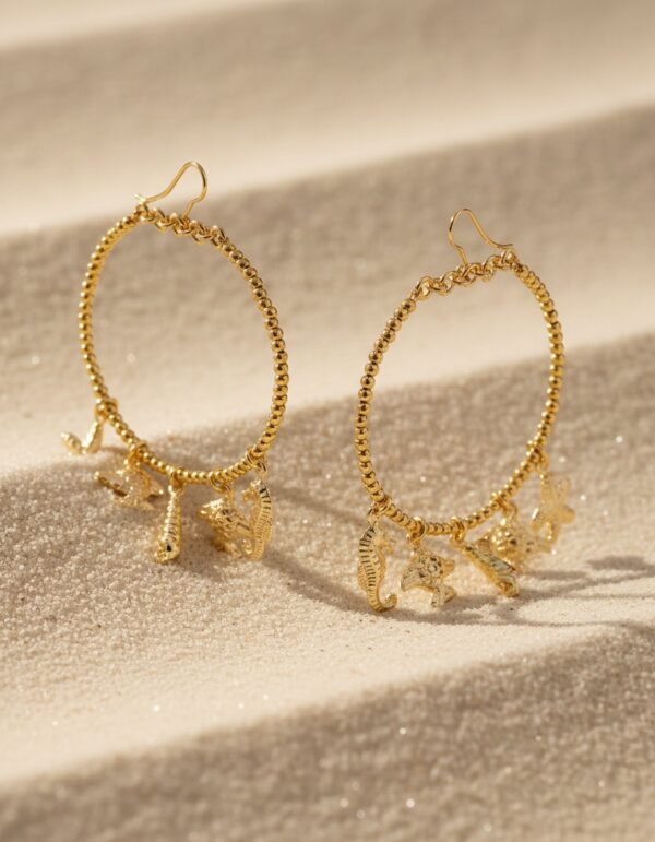 Shabama FORMENTOR earrings #shiny gold 1 u