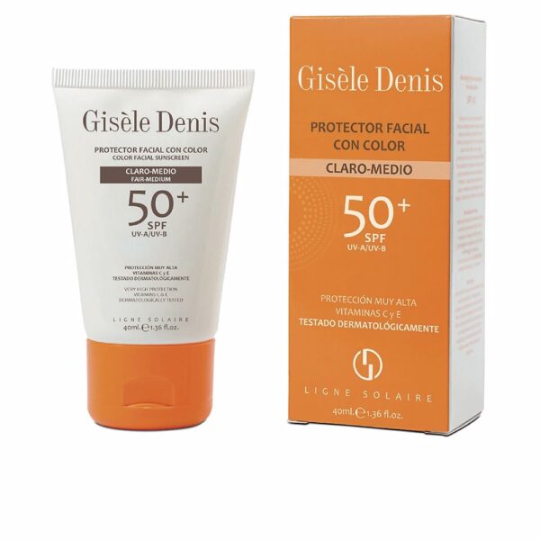 Gisele denis PROTECTOR FACIAL con color SPF 50+ #claro-medio