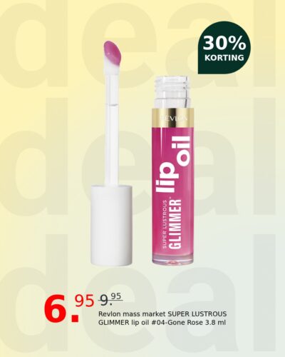 Revlon mass market SUPER LUSTROUS GLIMMER lip oil #04-Gone Rose 3.8 ml