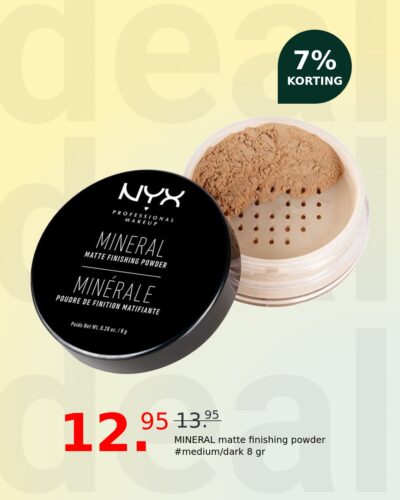 MINERAL matte finishing powder #medium/dark 8 gr