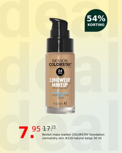 Revlon mass market COLORSTAY foundation normal/dry skin #220-natural beige 30 ml