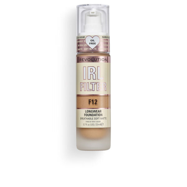 Revolution make up IRL FILTER longwear foundation #F12 23ml