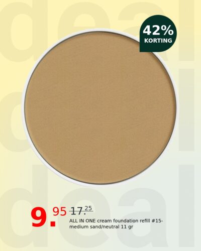 ALL IN ONE cream foundation refill #15-medium sand/neutral 11 gr