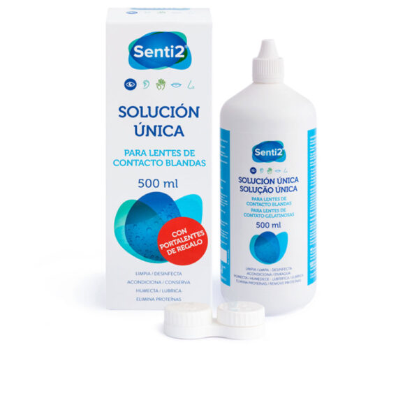 Senti2 ÚNICA solución con ácido hialurónico + portalentes 500 ml