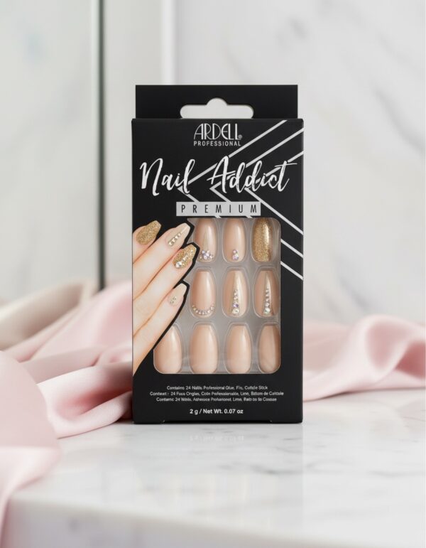 NAIL ADDICT nude jeweled 1 u