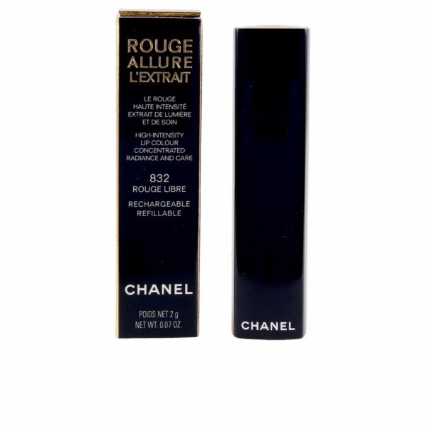 Chanel ROUGE ALLURE L'EXTRAIT rechargeable lipstick #832rouge free 2 gr