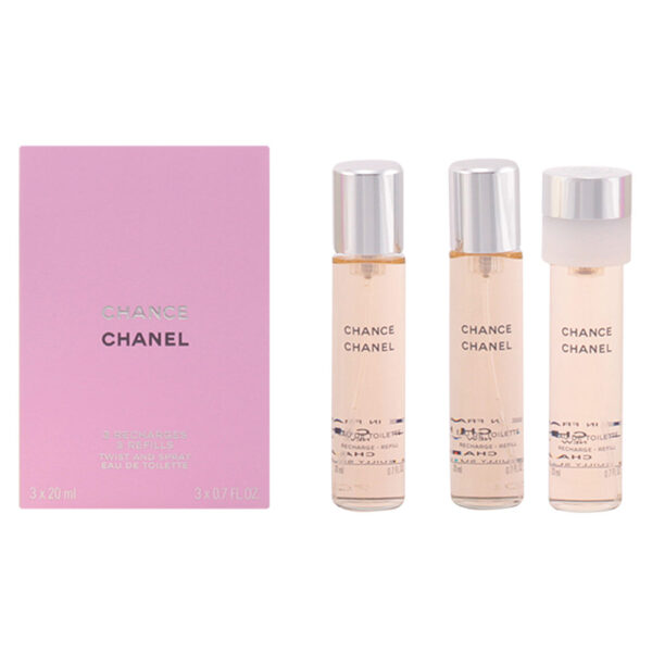 CHANCE eau de toilette spray twist & spray 3 refills 3 x 20 ml
