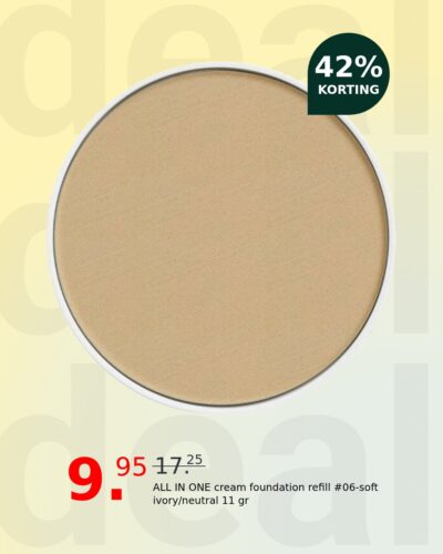 ALL IN ONE cream foundation refill #06-soft ivory/neutral 11 gr