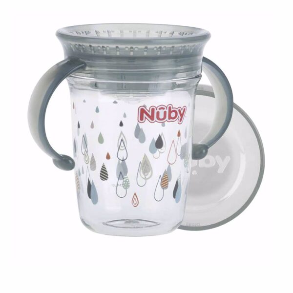 NÛby TAZA MÁGICA asas de Tritan™ 6m+ #gris 240 ml