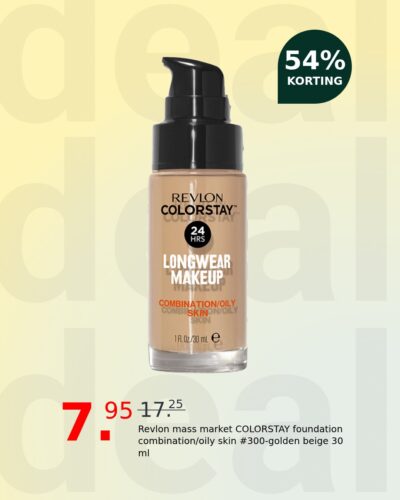 Revlon mass market COLORSTAY foundation combination/oily skin #300-golden beige 30 ml
