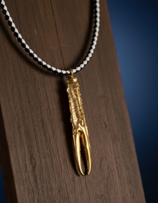 Shabama TUENT LUXE BLACK & WHITE necklace #shiny gold 1 u