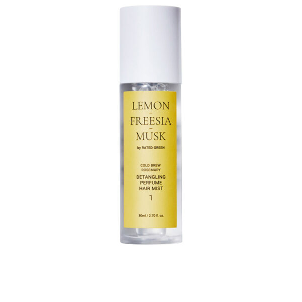 Rated green LEMON FREESIA MUSK 01 detangling perfume hair mist 80 ml