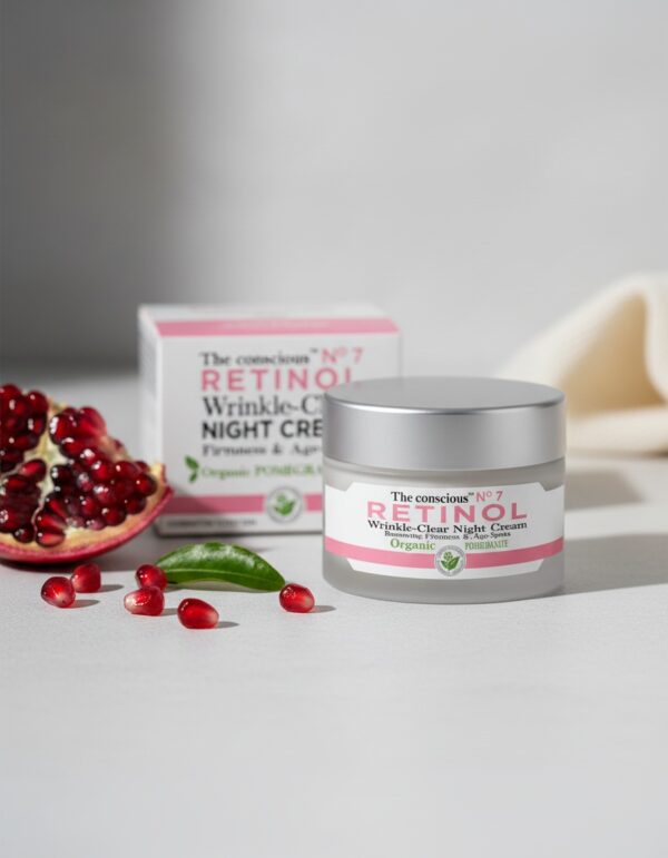 The conscious™ RETINOL wrinkle-clear night cream organic pomegranate 50 ml