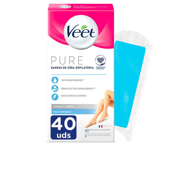 PURE WAX BANDS sensitive skin body 40 u