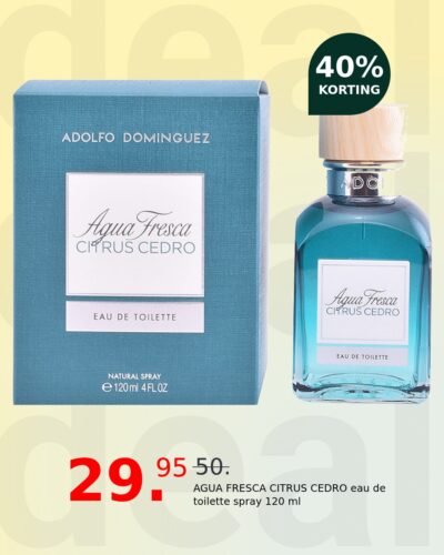 AGUA FRESCA CITRUS CEDRO eau de toilette spray 120 ml