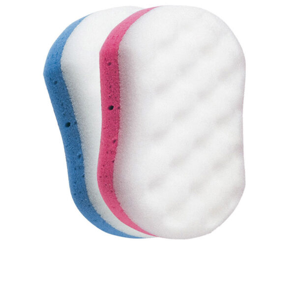Mixed bath sponge - soft-rough peeling 2 pcs