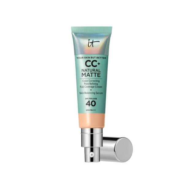 It cosmetics CC+ NATURAL MATTE base de maquillaje en crema SPF40 #Light medium 32 ml